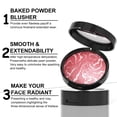 thumbnail image 4 of Baked Blush, Marbleized Blush for Cheeks, Shimmery Satin Finish Powder Blushes Palette, Buildable Color Natural Face Makeup Powder, 4 of 7
