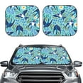 thumbnail image 2 of Kll Flying Swallows And Spring Flowers Windshield Sun Shade 2-Piece Foldable Car Front Window Sunshade For Most Sedans Suv Truck- Large, 2 of 7