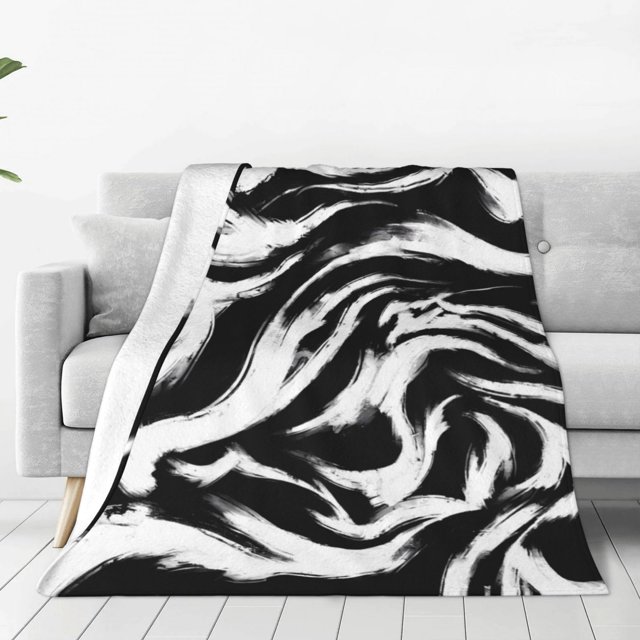 Fotbe Leopard And Zebra 2 Manta de Franela Acolchonada con Estampado, Súper Suave y Esponjosa, Extra Grande para Sofá, Cama, Uso Todo el Año-80"x60"