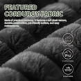 thumbnail image 4 of BOFANG 57" Corduroy Loveseat, Removable Seat & Back Cushions, Easy Assembly Compact Sofa,Black, 4 of 9
