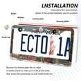 thumbnail image 3 of Aluminum License Plate Frame 2 Pack Car Exterior Accessory Car Tag Holder for Front Rear Plates Cars Decor Snowman and Gift Box, 3 of 7