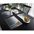 thumbnail image 3 of Ombre Grey Pure Abstract Art Placemats for Dinning Table Set of 4 Waterproof Cloth Table Mats, Cotton Linen Place Mats Fabric Dinner Mat Easy Clean Farmhouse Resistant Holiday Table Decor, 3 of 6