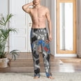 thumbnail image 2 of Logiee Video Game Print Pajama Pants for Men,Men’s Pajama Bottoms,Mens PJ Pants with Pockets & Button Fly-Medium, 2 of 6