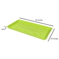 thumbnail image 3 of SUNPACK 10” x 20” Heavy Duty Shallow Plastic Seed Starting Tray, Lime Green, 1" - Lined with Drainage Holes for Excess Water, Ideal for Greenhouses or Indoor Gardening, 3 of 3