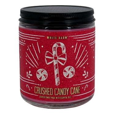 White Barn Bath and Body Works, 1-Wick Candle w/Essential Oils - 7 oz - (Crushed Candy Cane)