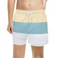 thumbnail image 3 of WOYY Big Boys Beach Swimming Trunks Compression Liner Stretch Board Shorts, Sizes 10-12Y, 3 of 3