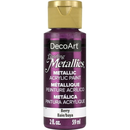 DecoArt Dazzling Metallics Acrylic Color, 2 oz., Berry