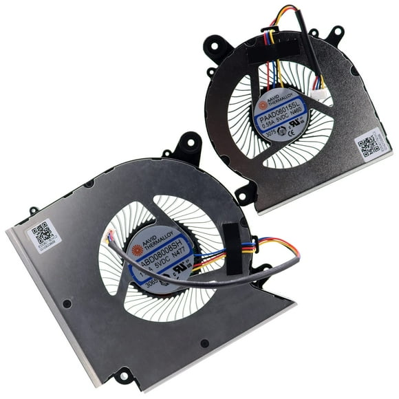 Set de ventiladores de refrigeración de repuesto para MSI GF66 GF76 GL76 GF65 GF75 GF63 MS-1581 MS-1583 MS-1541 MS-16R1 MS-16R2