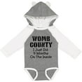 thumbnail image 3 of Inktastic Womb County I Just Did 9 Months on the Inside Boys or Girls Long Sleeve Baby Bodysuit, 3 of 5