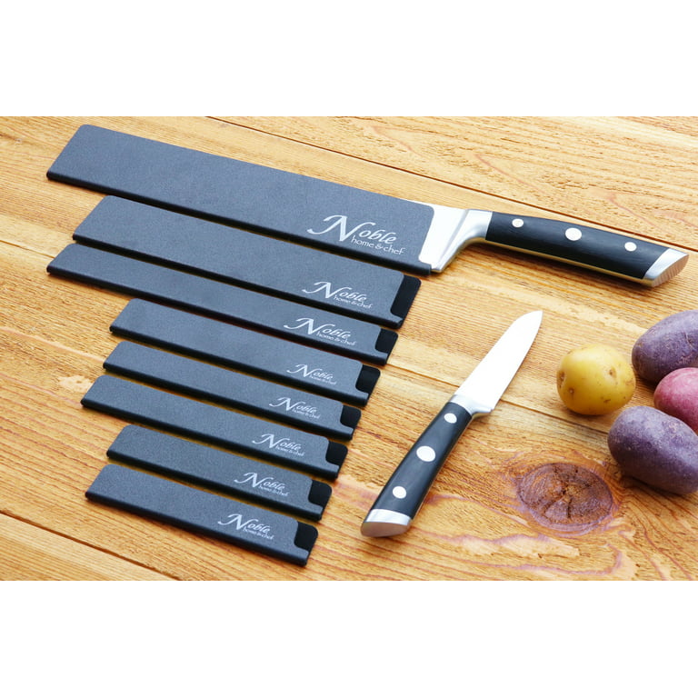 2-Piece Universal Knife Edge Guards (8.5? and 10.5) are More Durable,  Non-BPA, Gentle on Your Blades, and Long-Lasting. Noble Home & Chef Knife