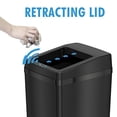 thumbnail image 2 of iTouchless IT14SB 52 Liter Touchless Trashcan Square Black, 2 of 5