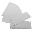 thumbnail image 4 of 10 letreros rectangulares de acero inoxidable en blanco con 4 agujeros para grabar, para placas de identificación, letreros metálicos en blanco para puertas de oficina, 4 of 8