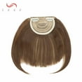 thumbnail image 3 of SEGO Bang Clip in Hair Extension Synthetic Hair Fake Bangs Blonde Straight Hair Piece Gold Hair Accessory, 3 of 6