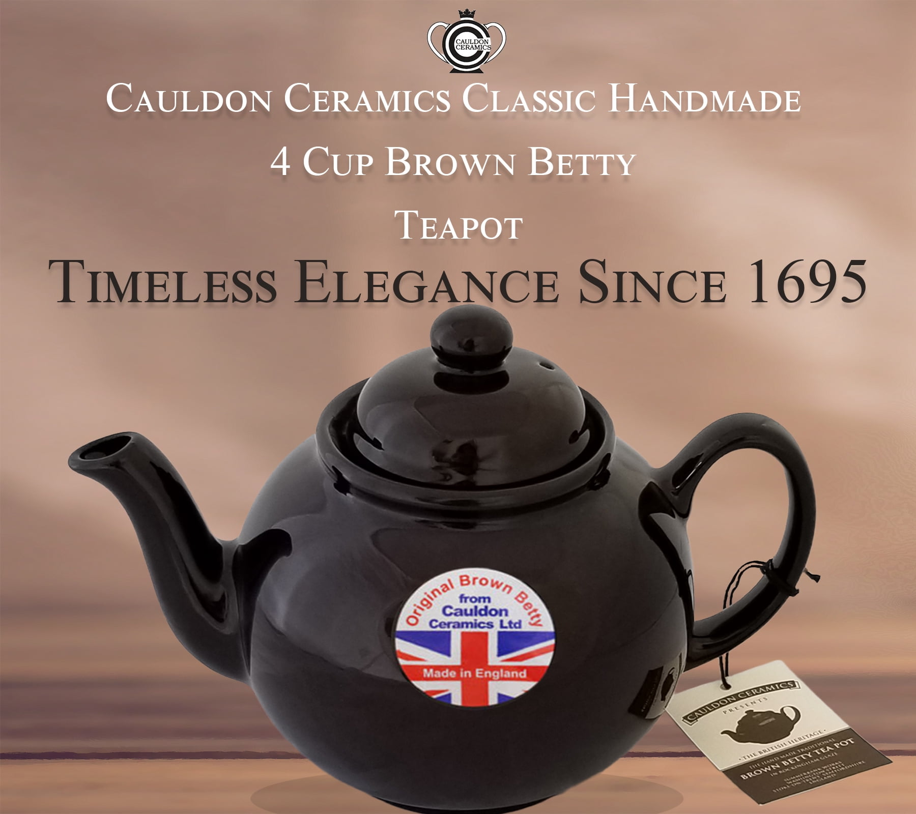 Cauldon Ceramics Brown Betty Teapot, 4-Cup - Walmart.com