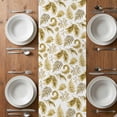 thumbnail image 6 of Botanical Yellow Table Runner - 48 Inch Long, Kitchen Dining Table Runner Dresser Scarves, Vintage Ferns Herbs Country Plant Leaf Farmhouse Decor for Coffee Tables Wedding Party Banquet, 6 of 8
