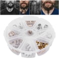 thumbnail image 3 of Joyería vikinga para hombres 8 estilos diferentes barbas de pelo de vikingos nórdicos metal portátil de moda para collar pulsera bricolaje para decoración ANGGREK Otros, 3 of 8