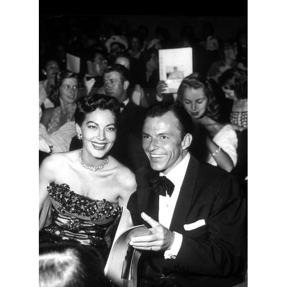 Frank Sinatra and Ava Gardner at a concert Photo Print  (24 x 30)