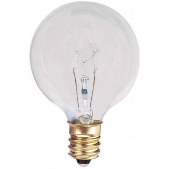Globe Electric 70823 2 Pack- 25 Watts Clear Globe Light Bulb - Pack Of 10