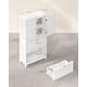 thumbnail image 2 of VASAGLE Mueble de Baño, Armario de Baño, Armario de Cocina, con 2 Puertas y 2 Cajones, Estantes Ajustables, 30 x 60 x 110 cm, Blanco, 2 of 5