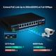 thumbnail image 5 of Conmutador Ethernet HYN @NET 9 puertos Fast Ethernet PoE 8 PoE+ 96 W, 5 of 6
