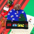 thumbnail image 6 of LED Light-Up Christmas Santa Hat - Fashionable Knitted Woolen Hat with Pom-Pom, Warm Ear Protection Winter Hat, Essential Festive Decor for Christmas Parties & Holiday Gatherings, 7.87*8.2in, G, 6 of 6