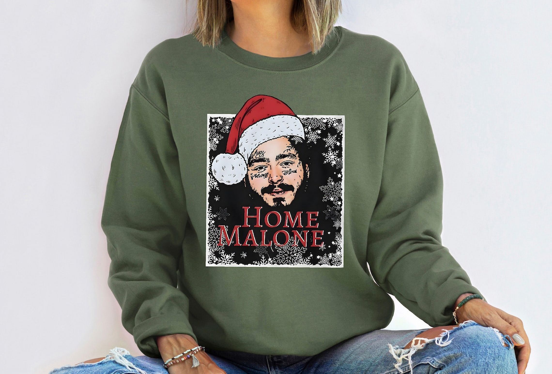 Home malone 2024 christmas sweatshirt