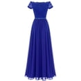 thumbnail image 3 of Dressystar Women Floral Lace Wedding Bridesmaid Dress Female Off Shoulder Maxi Party Dresses, 3 of 6