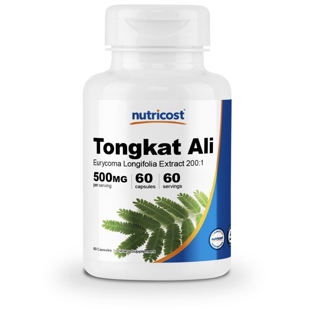 Nutricost Tongkat Ali 500mg, 60 Capsules 2001 Extract Vegetarian Caps, NonGMO, Gluten Free