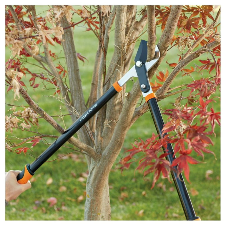 Fiskars Bypass Pruner and Saw Garden Tool Set with Steel Blades and  Non-Slip Handles 
