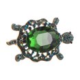 thumbnail image 4 of Broche de tortuga para mujer: bonito broche de tortuga de dibujos animados, aleación de zinc, con diamantes de imitación, ideal como broche de solapa para ropa, mochilas y accesorios de fiesta., 4 of 7