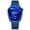 Blue steel band - blue case - blue dial, variant on Men's watch, trendy fashion watch, motorcycle concept style watch, men's business trendy wristwatch, calendar, waterproof