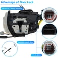 thumbnail image 4 of Actuador de bloqueo de puerta de energía del lado del conductor delantero izquierdo de Unique Bargains para Kia Optima 2013-2014 2.0L L4 No.813114C510 Actuador de pestillo de puerta No.81311-4C510, 4 of 7
