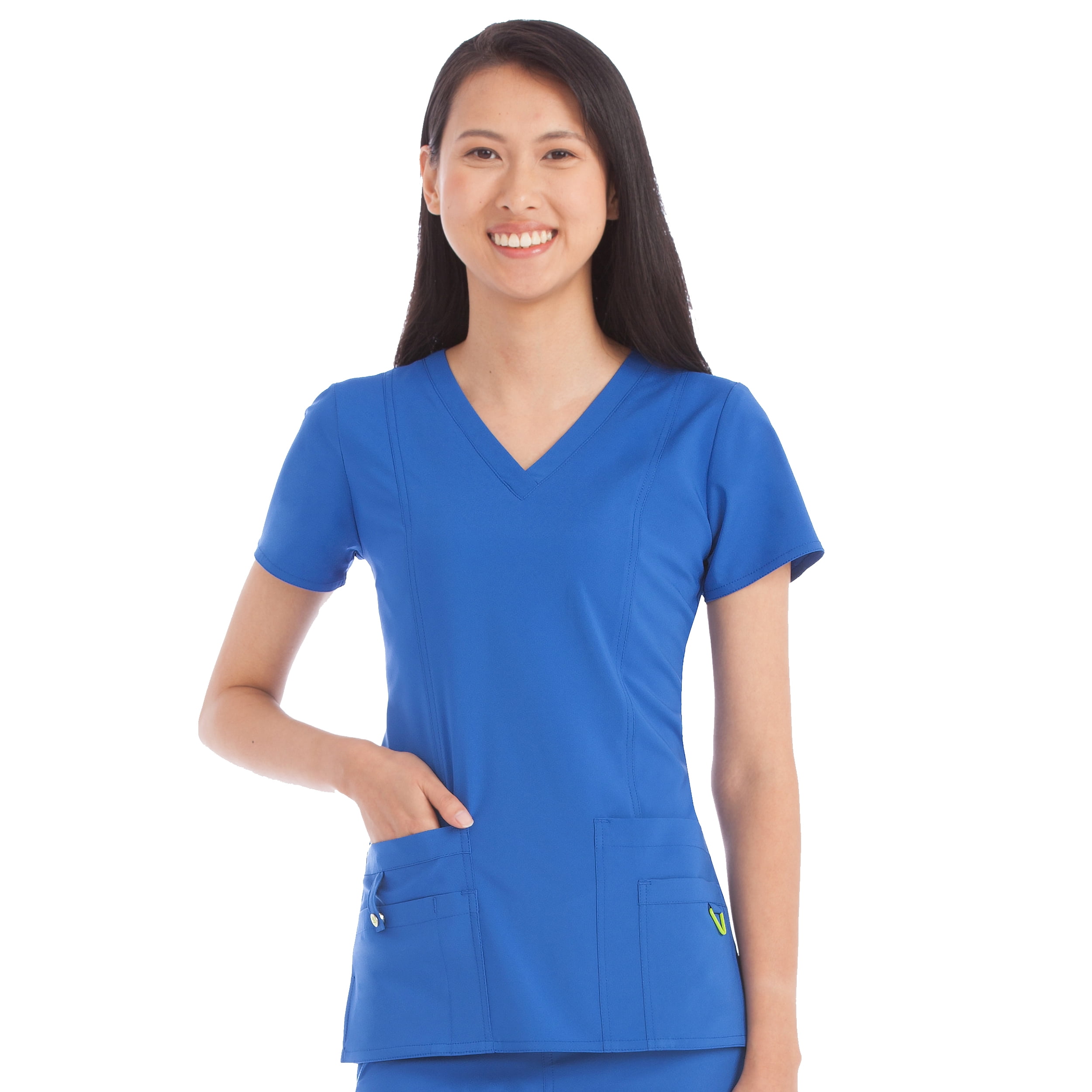 AARON Med Couture Activate Women's VNeck Princess Seam Scrub Top [XS