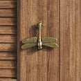 thumbnail image 2 of Renovators Supply Door Knockers for Front Door 4.8" Antique Brass Dragonfly Shaped Door Knocker w/Screws, 2 of 8