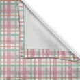 thumbnail image 6 of Ambesonne Abstract Valance & Curtain, Pastel Color Checkered, 55"x24", Mint Salmon Pale Pink, 6 of 6