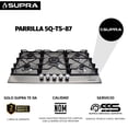 thumbnail image 2 of Parrilla empotrable 87 cm Gris SUPRA, 2 of 9