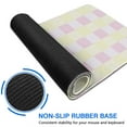 thumbnail image 6 of Elegant Pastel Checkered Desk Mat - Aesthetic Office Decor, Extra Large Mouse and Laptop Pad, Gaming Mat - Ideal for Office & Home, Size 31.5x11.8in., 6 of 7