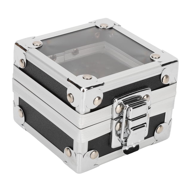Caja de almacenamiento de brocas para uñas BuyWeekMX con 25 agujeros