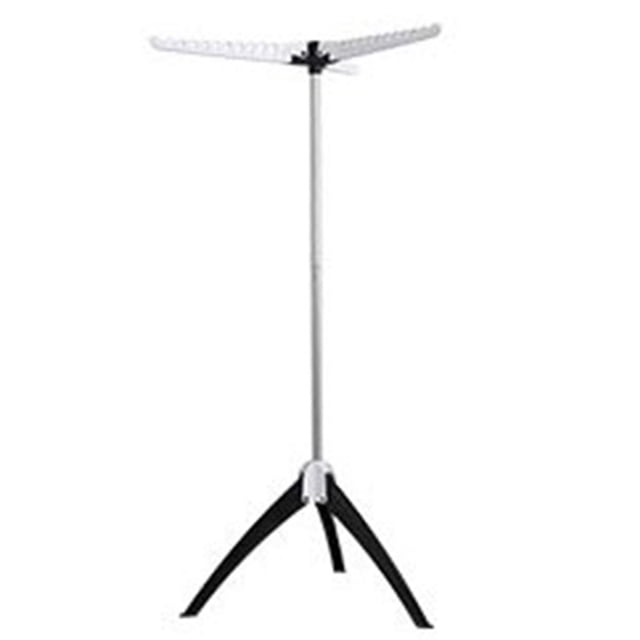 Perchero para ropa y tendedero Percha para ropa / Tendedero para secar / Ropa de mano Porta era Soporte para Percha telescópica plegable Blanco Baoblaze Tendederos para colgar ropa