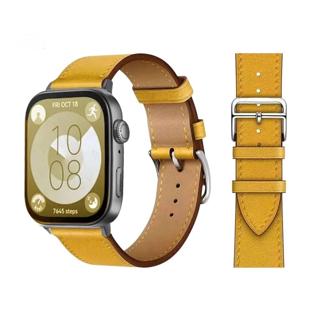 Correa De Cuero Para Huawei Fit 3 Y 4 + Hebilla + 1 Mica