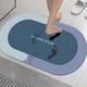 thumbnail image 1 of Alfombrilla de Baño de Goma Antideslizante, Súper Absorbente, de Secado Rápido y Lavable, para Ducha o Baño, 40 X 60 Cm, Gris, Azul y Rosa., 1 of 4