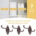thumbnail image 3 of WHAMVOX Colgador De Pared De Hierro Café Con Brazos Giratorios Para Organizar Hogar, 3 of 3