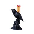thumbnail image 4 of Luz de vela de Halloween, luz de candelabro de estatua de gótico, velas LED sin llama, lámpara de escritorio de para decoración de Naranja, 4 of 9