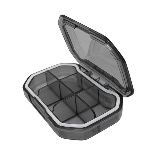 Pastillero duradero perfecl organizador de pastillas Rectángulo gris