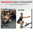 thumbnail image 3 of Sunny Health & Fitness Belt Squat Attachment for Power Racks and Cages, Full Body Workout – SF-XFA009, 3 of 7