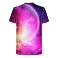 thumbnail image 4 of Idoravan Shirts for Men Big and Tall 3Xl Mens Shirts 3Xl Men's Casual Sky Printed Round Neck Short Sleeved T-shirt Top, 4 of 5