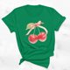 thumbnail image 2 of Blusas de Manga Corta para las Mujeres Divertida Impresión Cuello Redondo Camiseta Vintage, Blusas de Primavera para las Mujeres, 2 of 9
