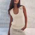 thumbnail image 2 of Bovemsi Silk Camisole Tops for Women Summer Sweater Vest Sleeveless Ribbed Knit Camisoles for Under Clothes, 2 of 9