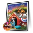 thumbnail image 1 of Cuadros Decorativos 5D Diamond Painting American Dog Full Round Drill DIY Picture Kits (L3066) Wdftyju embutido en tela, 1 of 9