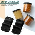thumbnail image 7 of Lsupdaol 2 Pack Canning Jar Opener with Magnets, Mason Jar Opener For Canning Lids, for Regular and Wide Mouth Lids, Powerful Magnet for Easy Refrigerator Storage, Releases Vacuum Seal(Black), 7 of 7